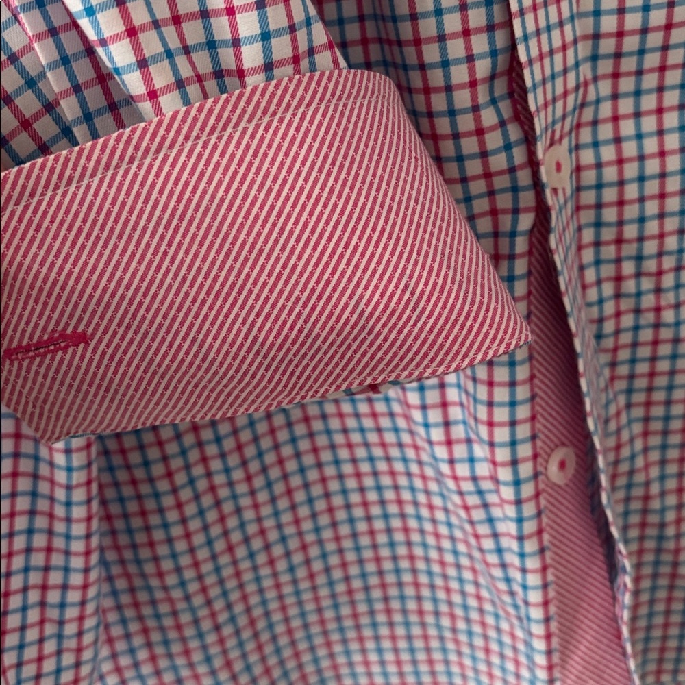 The Seville Row Company men’s shirt with contrasting cuff and inside placket. - Picture 4 of 5